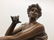 Patinated Metal and Marble Figural Mantel Clock - 10