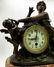 Patinated Metal and Marble Figural Mantel Clock - 13