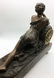 Patinated Metal and Marble Figural Mantel Clock - 14