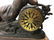 Patinated Metal and Marble Figural Mantel Clock - 6