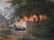 "B. L. Van Hove" Oil on Board - Buildings in Landscape - 8