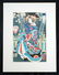 19C Japanese Woodblock Print Robed Female Figure