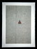 97 Japanese Screen Print Red Triangle illegible