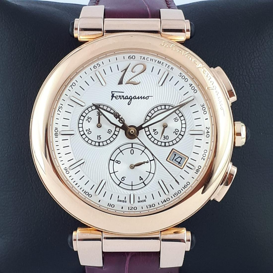 Salvatore Ferragamo - Firenze - Ref:K13010208 - Men -: Brand: Salvatore Ferragamo Model: Firenze Ref: K13010208 Gender: Men Movement: Quartz Type: Analogue wristwatch Total Lenght: 22 cm / 8,66 inch (Including Watch Case) Case Size: 42 mm / 1,65 Inch