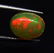 1.18 Ctw Natural Ethiopian Multi-Color Fire Opal Oval