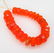 4.59 Ctw Natural 26 Drilled Round Orange Faceted Fire