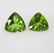 2.25 Ctw Natural Pakistan Peridot Trillion Pair