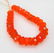 3.85 Ctw Natural 31 Drilled Round Orange Faceted Fire