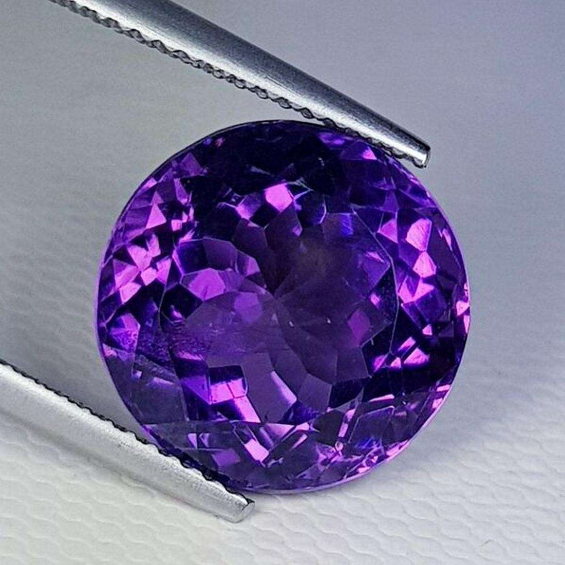 Natural Amethyst Round Cut 8.73 ct (1 of 6)