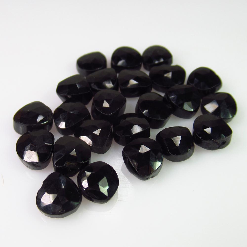 26.40 Ct Natural 23 Drilled Black Spinel Pear Beads: No Reserve! Title: 26.40 Ct Natural 23 Drilled Black Spinel Pear Beads Stone Clarity: Opaque Gemstones: Natural Black Spinel Beads Carat Weights: 26.4 Size/Dimensions: 5.9x5.7 to 6.3x5.9 mm / 23 PC's 