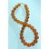 57 g. Vintage 100% natural Baltic amber necklace cognac - 4