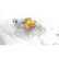 11.8 g. 100% natural Baltic amber brooch Firebird - 7
