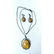 26 g. Antique Baltic amber set of necklace and earrings - 3