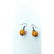 11.6 g. Antique Baltic amber set of necklace and - 9
