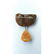 10 g. 100% natural Baltic amber brooch with pendant - 4