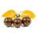 100% natural Baltic amber brooch vintage berries - 6