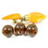 100% natural Baltic amber brooch vintage berries - 7