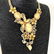 Amazing Vintage Amber Floral Necklace made from leaf - 2