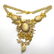 Amazing Vintage Amber Floral Necklace made from leaf - 3
