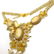 Amazing Vintage Amber Floral Necklace made from leaf - 4