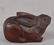 19c netsuke Hida school CROUCHING RABBIT