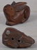 19c netsuke Hida school CROUCHING RABBIT - 5