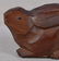 19c netsuke Hida school CROUCHING RABBIT - 6