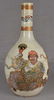 19c Satsuma vase RAKAN with Benten & attendant