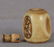 19c staghorn netsuke SAKE BOTTLE with Daikoku - 3