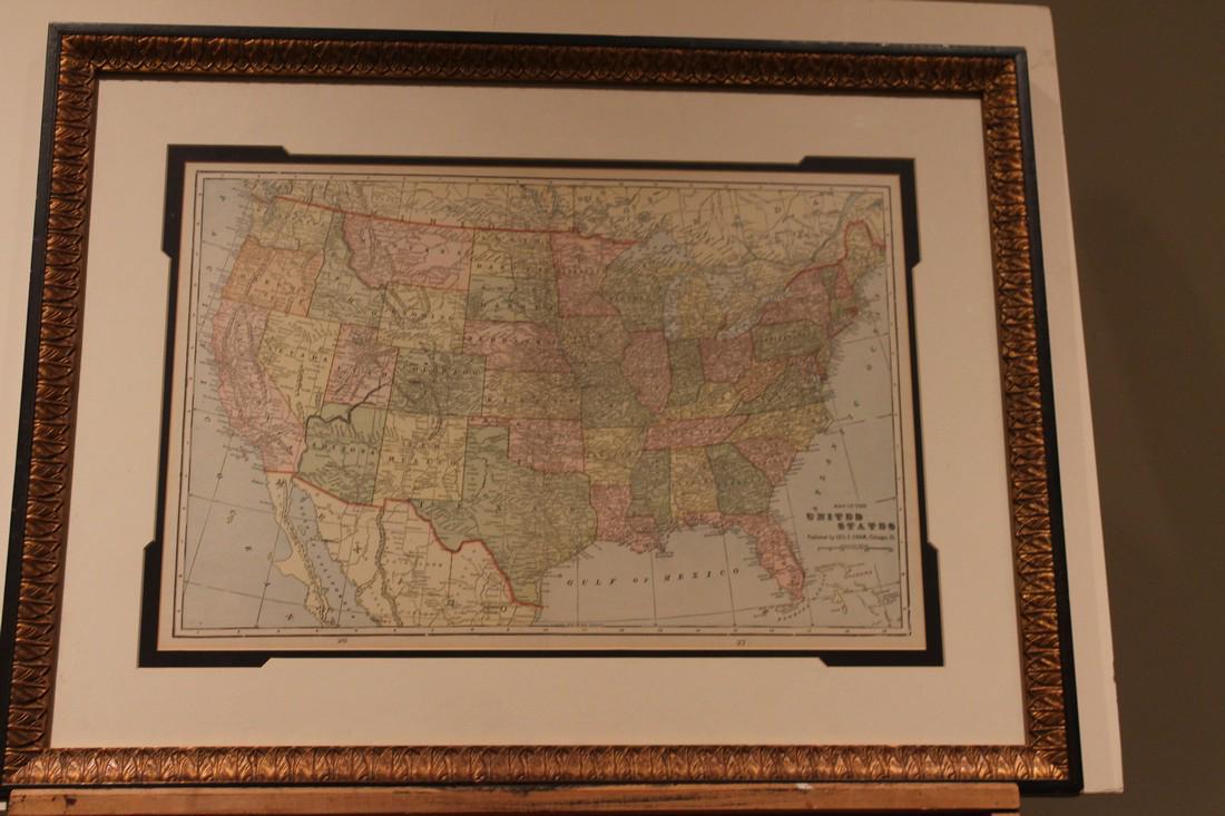 1888 Map of the US (1 of 3)