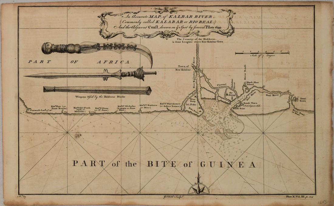 1746 Map by Child of Calbar River in Nigeria -- An (1 of 1)
