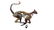 Handmade metal art of a jumping leopard - 4