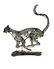 Handmade metal art of a jumping leopard - 5