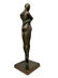 Abstract bronze sculpture of an embracing couple - 8