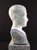 A porcelain medical bust - phrenology head - 2