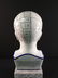 A porcelain medical bust - phrenology head - 8