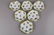 Set of Six Herend Queen Victoria Small Dessert Plates
