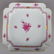 Herend Chinese Bouquet Raspberry Square Shaped Salad