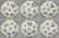 Set of Six Herend Queen Victoria Dessert Plates, 6