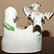 Rare Victorian Staffordshire Bird and Nest Quill - 7