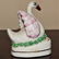 Victorian Staffordshire Swan Quill Holder, Circa 1860 - 3
