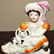 Victorian Staffordshire Quill Holder of Child, Dog and - 3