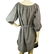 KORI Gray Cotton Linen Just Above Knee Length Belted - 2