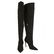 Deimille Black Suede Over The Knee Boots Pointed Toe
