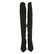Deimille Black Suede Over The Knee Boots Pointed Toe - 2