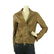 .It Ochre Brown Genuine Real Leather Scalloped Bronze