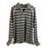 Zegna Sport Two Tone Gray Stripes Long Sleeve Cotton