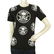 Philipp Plein Junior Black Skulls Top Cotton T - Shirt