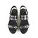 Vince Camuto Black Studded Leather Espadrille Flatforms - 2
