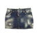DSquared 2 Blue Denim washed out Trimming Mini Skirt IT